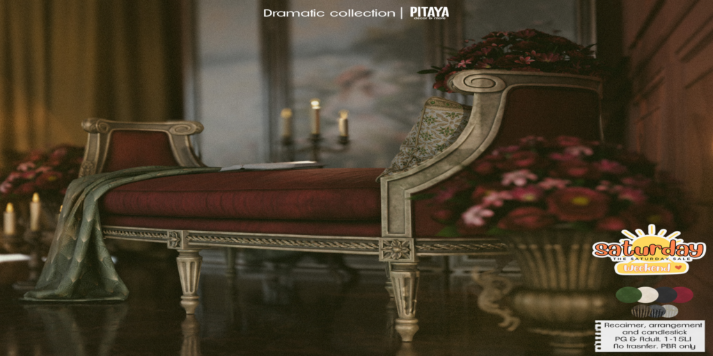 Dramatic Collection Furniture &amp; Decor	&lt;a href=&quot;http://maps.secondlife.com/secondlife/Atelier/41/82/21&quot; target=&quot;_blank&quot;&gt;Teleport&lt;/a&gt;