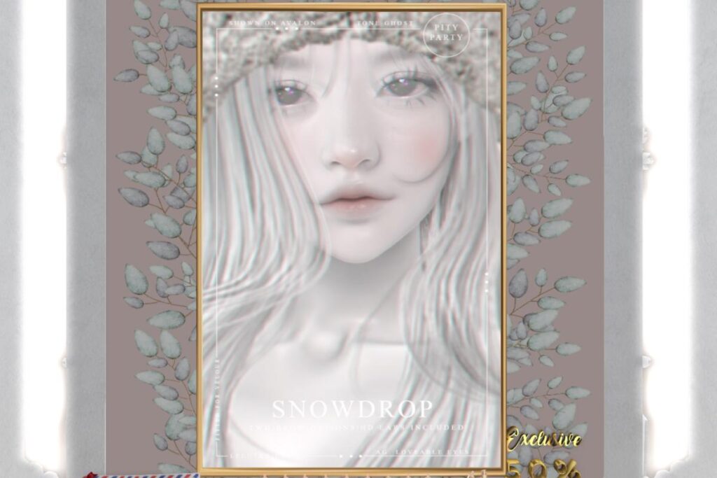 Snowdrop Skin - EvoX, L$799 each/L$1750 FP | Snowdrop Shape - EvoX, L$350