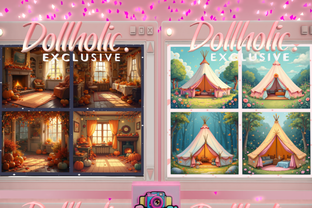 Thanksgiving Backdrop, L$99 | Glamping Backdrop, L$99