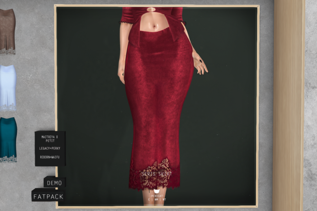 Seris Skirt - Legacy/MaitreyaX/Reborn/+mods, L$257 each/L$1200 FP