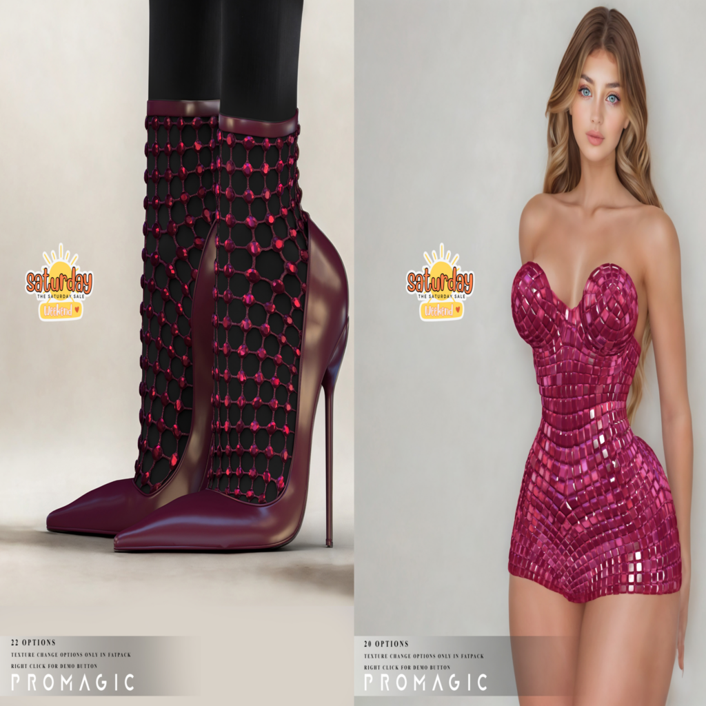 Artha Heels &amp; Jashan Dress - Inithium/Legacy/Maitreya/Reborn/+mods	&lt;a href=&quot;http://maps.secondlife.com/secondlife/PROMAGIC/124/127/22&quot; target=&quot;_blank&quot;&gt;Teleport&lt;/a&gt;