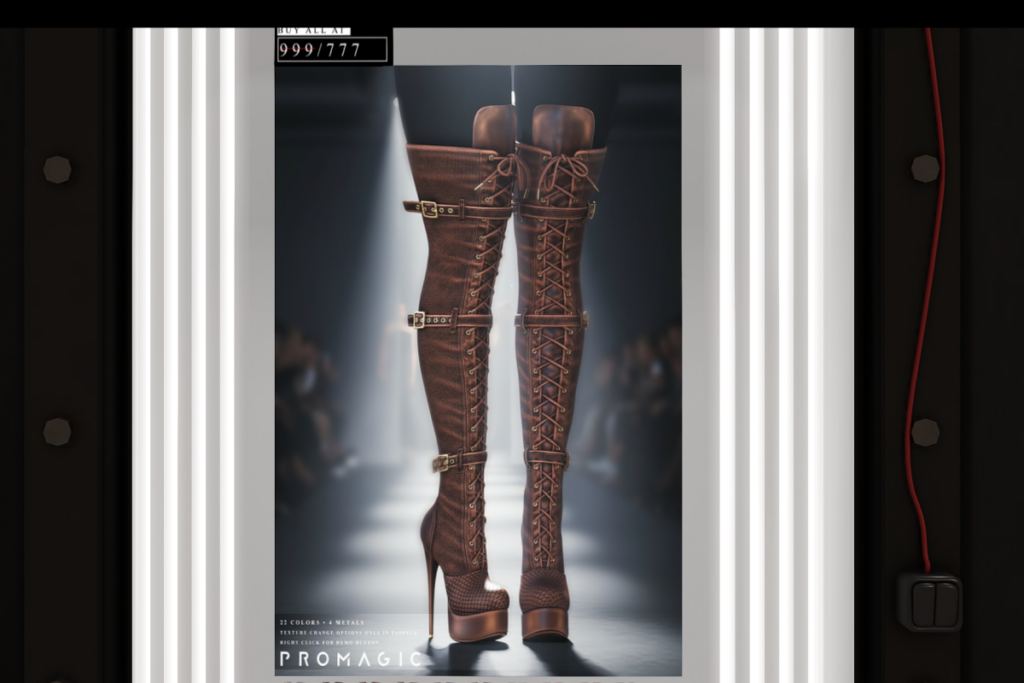 Jigyasa Boots - Legacy/Maitreya/Reborn/+mods, L$333 each/L$777 FP