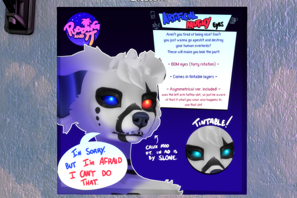 Artificial Mutiny Eyes - BOM, L$270