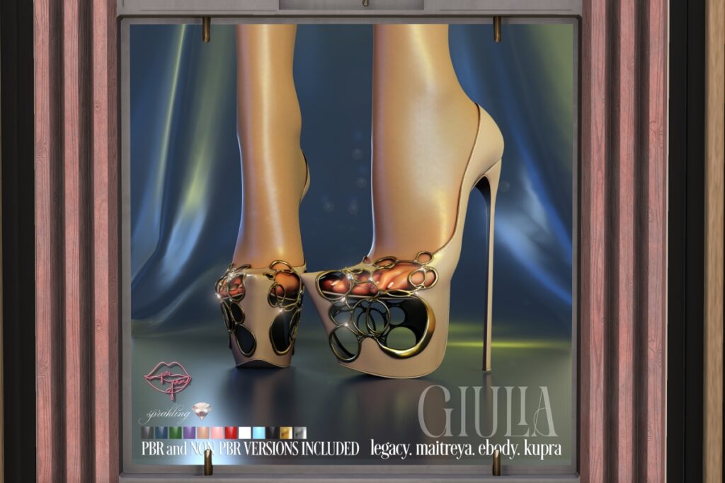 Giulia Heels - Inithium/Legacy/Maitreya/Reborn, L$499 FP