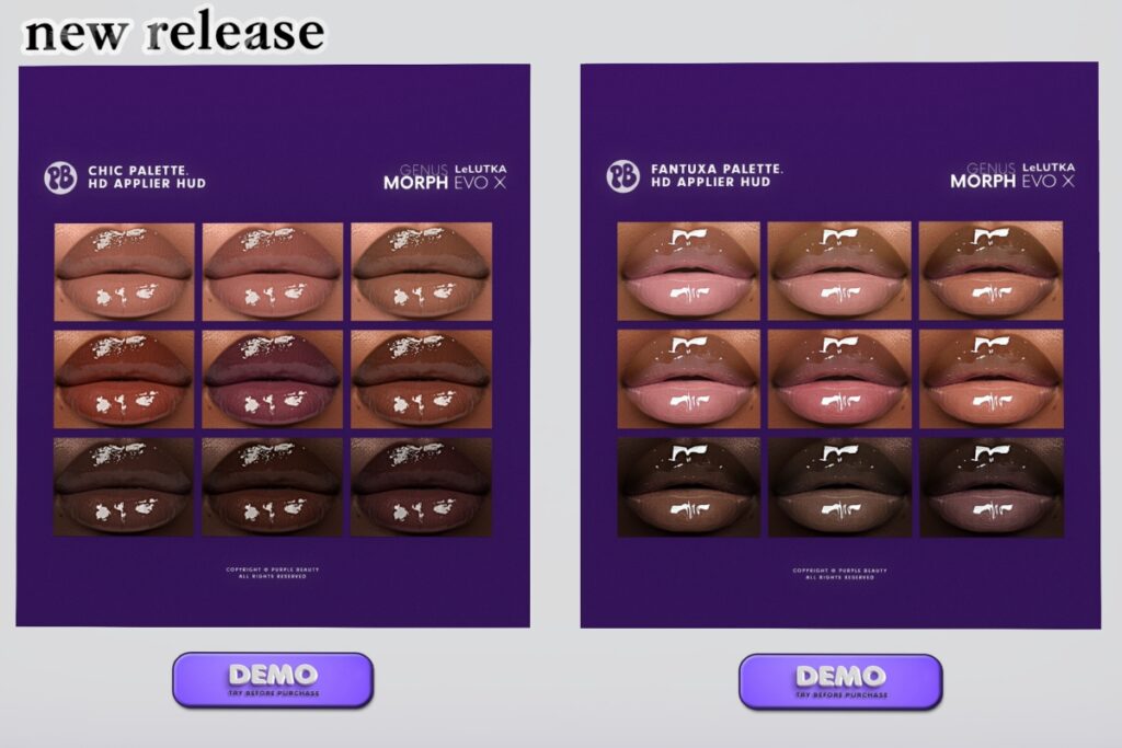 Chic Palette Lipstick &amp; Fantuxa Palette Lipstick - EvoX/Genus, L$350 each FP