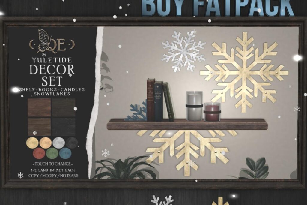 Yuletide Decor Set, L$99-L$150 each/L$299 FP