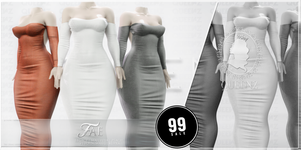 Fae Dress - Inithium/Legacy/Maitreya/Peach/Reborn/+mods	&lt;a href=&quot;https://maps.secondlife.com/secondlife/QUEENZ/110/117/25&quot; target=&quot;_blank&quot;&gt;Teleport&lt;/a&gt;