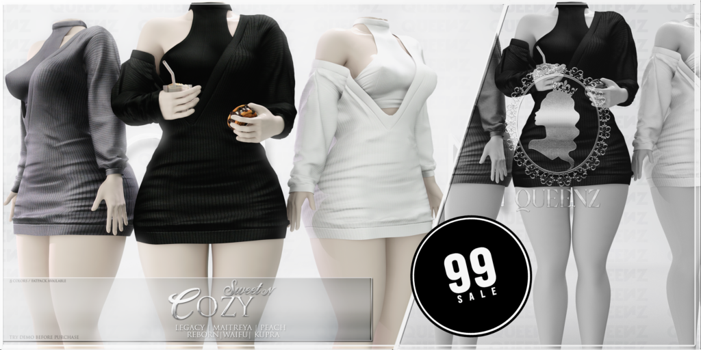 Cozy Set - Inithium/Legacy/Maitreya/Peach/Reborn/+mods	&lt;a href=&quot;https://maps.secondlife.com/secondlife/QUEENZ/110/117/25&quot; target=&quot;_blank&quot;&gt;Teleport&lt;/a&gt;