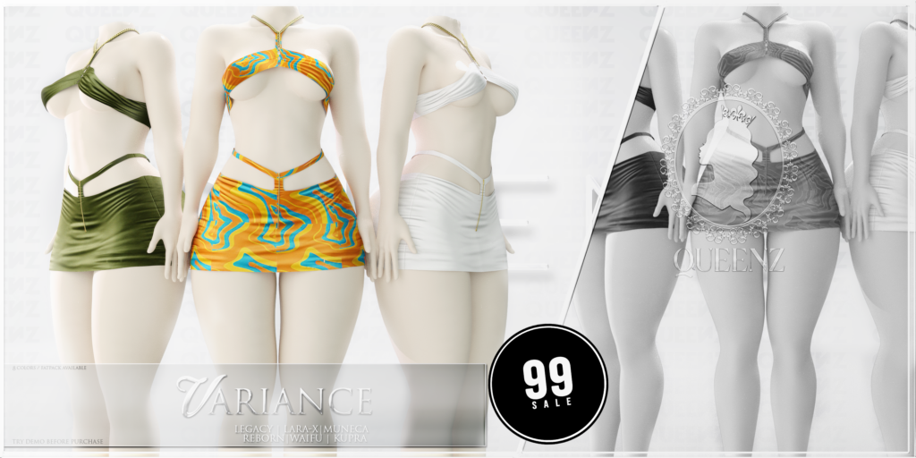 Variance Set - Inithium/Legacy/MaitreyaX/Reborn/Yentements/+mods	<a href="https://maps.secondlife.com/secondlife/QUEENZ/110/117/25" target="_blank">Teleport</a>