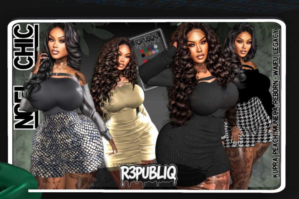 Noel Chic Dress - Inithium/Legacy/Peach/Reborn/Yentements/+mods, L$349 each/L$1299 FP