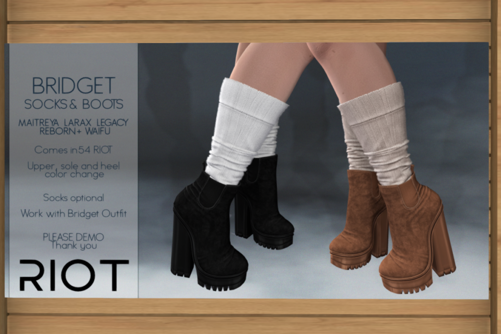 Bridget Socks &amp; Boots - Legacy/MaitreyaX/Reborn, L$1299