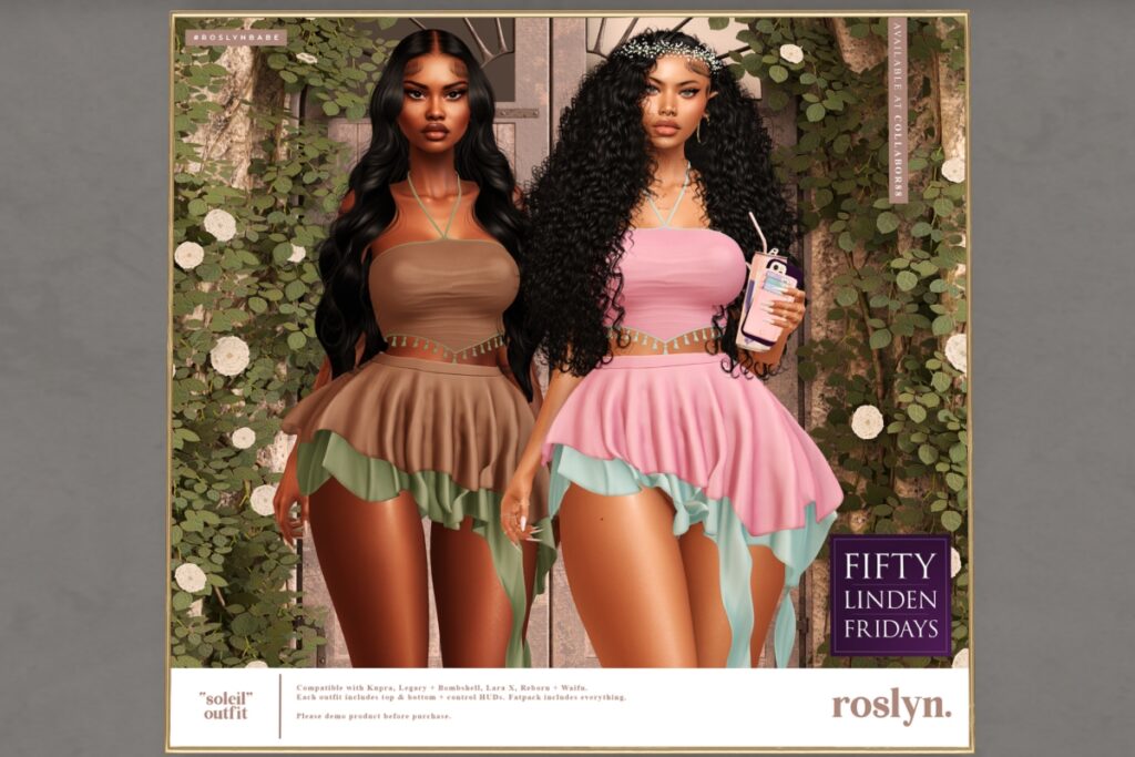 Soleil Outfit - Inithium/Legacy/MaitreyaX/Reborn/+mods	&lt;a href=&quot;http://maps.secondlife.com/secondlife/Roslyn%20Rue/128/128/2&quot; target=&quot;_blank&quot;&gt;Teleport&lt;/a&gt;