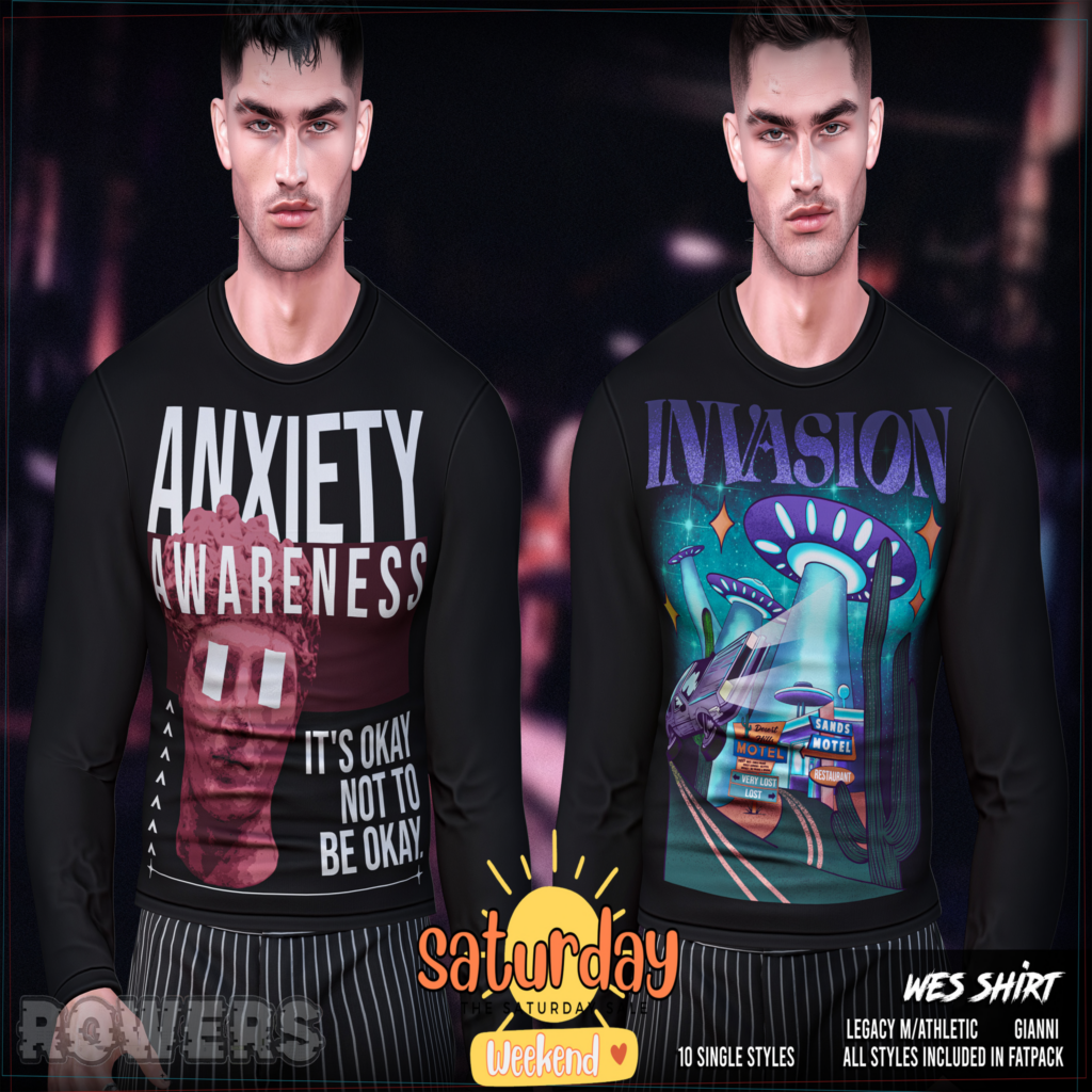 Wes Shirt - Gianni/Legacy/+mods	&lt;a href=&quot;http://maps.secondlife.com/secondlife/Rosehaven/196/127/2501&quot; target=&quot;_blank&quot;&gt;Teleport&lt;/a&gt;