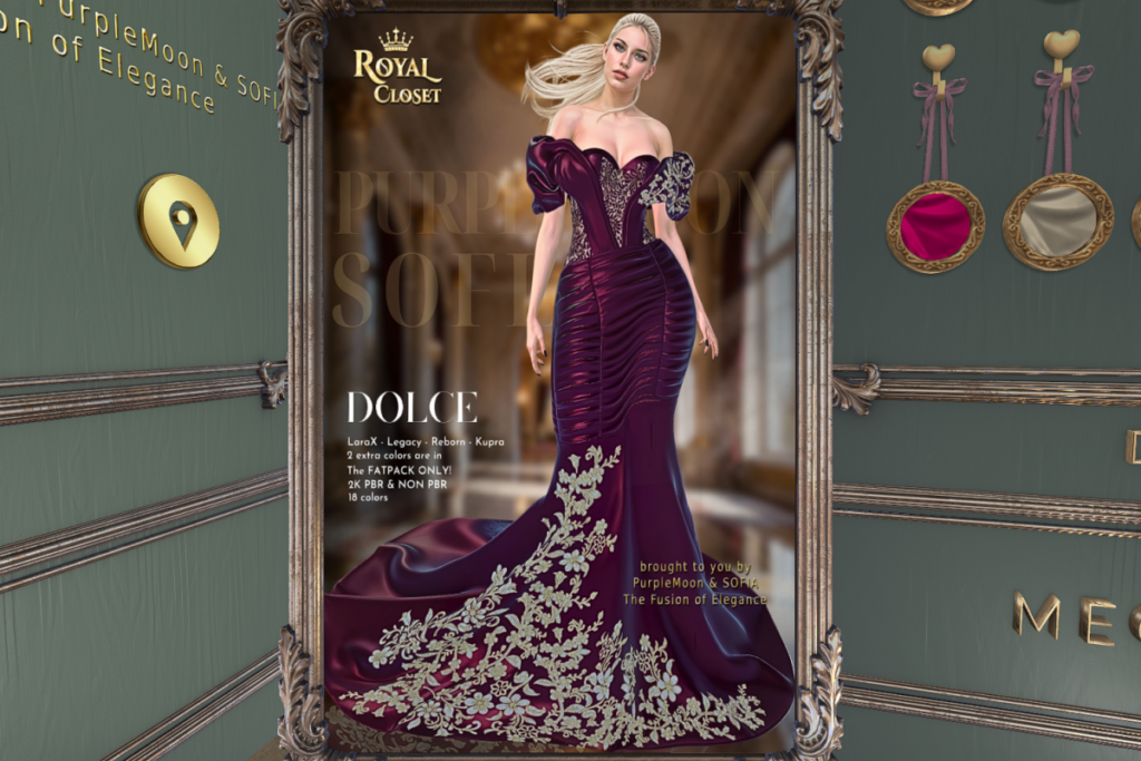 Dolce Gown - Inithium/Legacy/MaitreyaX/Reborn, L$325 each/L$2100 FP