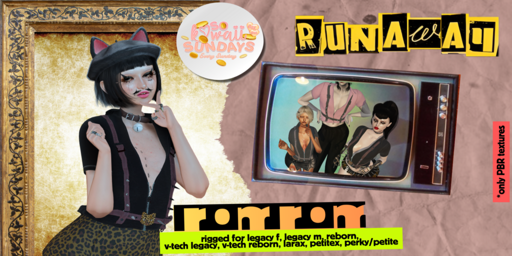 Romrom Top - Legacy M+F/MaitreyaX/Reborn/+mods	&lt;a href=&quot;http://maps.secondlife.com/secondlife/Shadowmoor/144/206/1626&quot; target=&quot;_blank&quot;&gt;Teleport&lt;/a&gt;