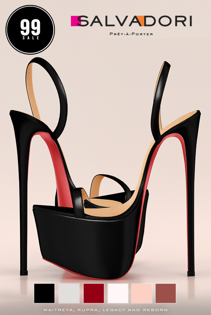 So High Platform Sandals - Inithium/Legacy/Maitreya/Reborn	&lt;a href=&quot;http://maps.secondlife.com/secondlife/VELOUR/105/133/83&quot; target=&quot;_blank&quot;&gt;Teleport&lt;/a&gt;