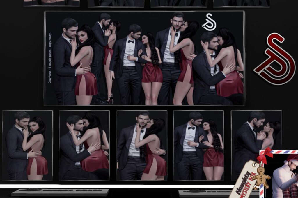 Cozy Vow Poses, L$250 each/L$800 FP