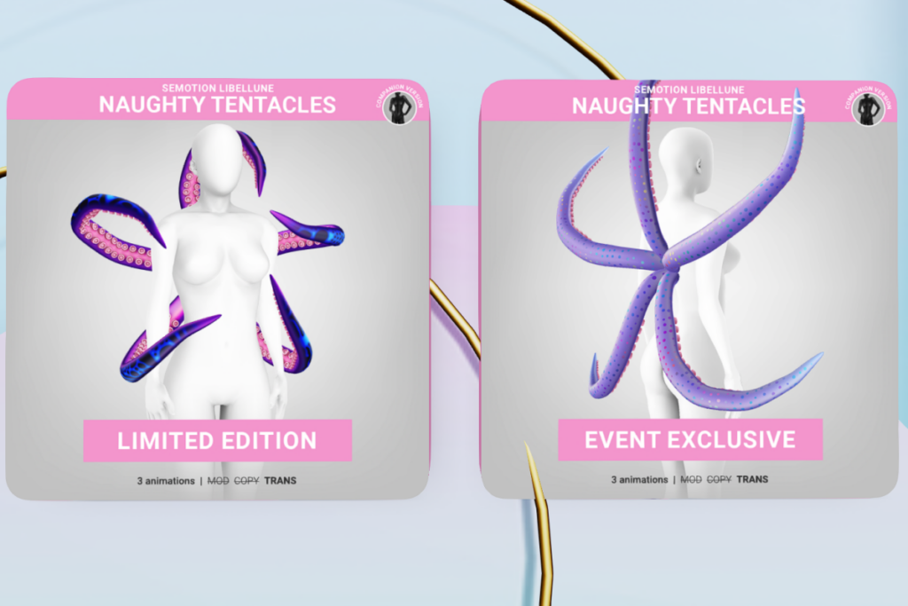 Naughty Tentacles Companion Limited Edition, L$188 | Naughty Tentacles Companion Event Exclusive, L$188