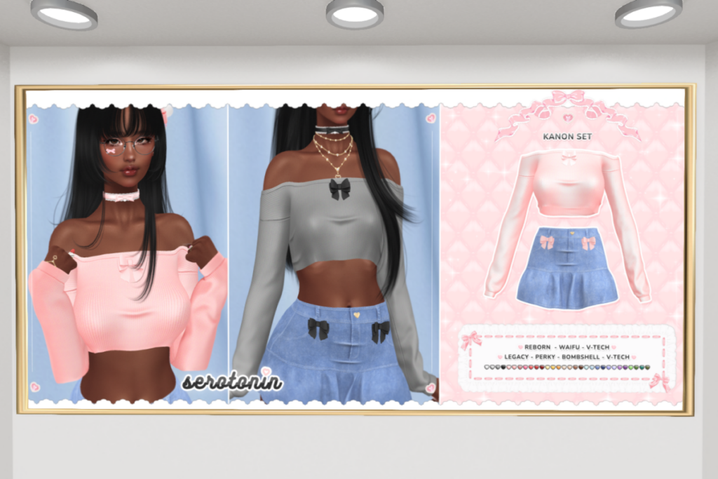 Kanon Skirt &amp; Top - Legacy/Reborn/+mods, L$250 each/L$999-L$1999 each FP