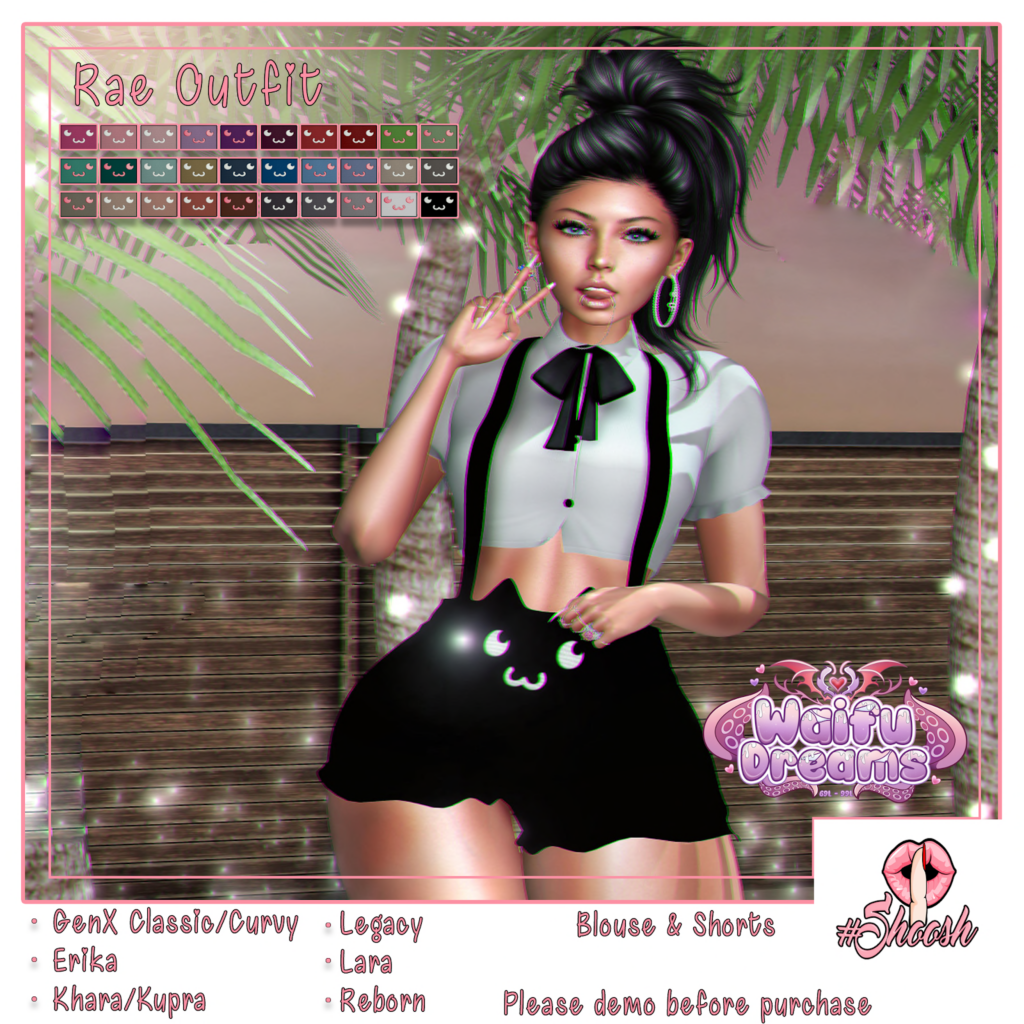 Rae Outfit - Erika/GenX/Inithium/Legacy/Maitreya/Reborn/+mods