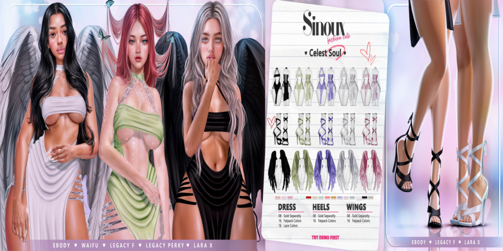 Celest Soul Outfit - Legacy/MaitreyaX/Reborn/+mods	&lt;a href=&quot;http://maps.secondlife.com/secondlife/Raphael/85/187/2007&quot; target=&quot;_blank&quot;&gt;Teleport&lt;/a&gt;