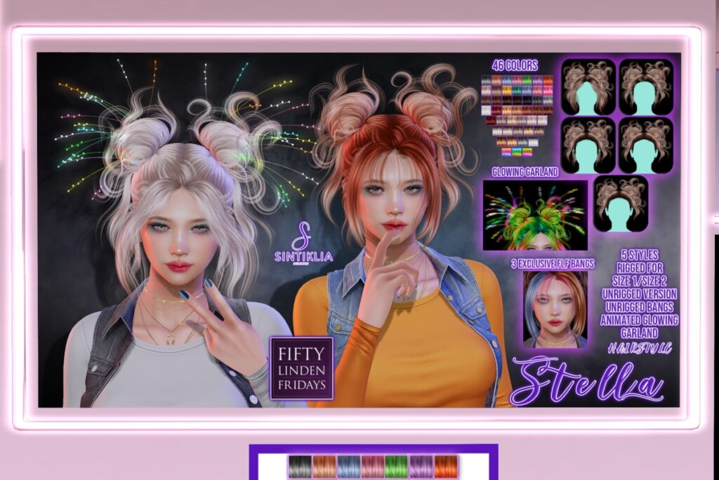 Stella Hairstyle	&lt;a href=&quot;http://maps.secondlife.com/secondlife/Sintiklia/140/85/66&quot; target=&quot;_blank&quot;&gt;Teleport&lt;/a&gt;