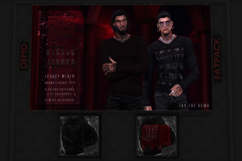 Steele Jumper - Legacy/+mods	&lt;a href=&quot;http://maps.secondlife.com/secondlife/Silhouette/244/152/1501&quot; target=&quot;_blank&quot;&gt;Teleport&lt;/a&gt;
