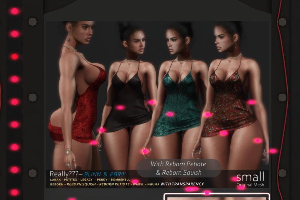 Really??? Dress - Legacy/MaitreyaX/Nhumana/Reborn/+mods, L$699 each/L$1999 FP