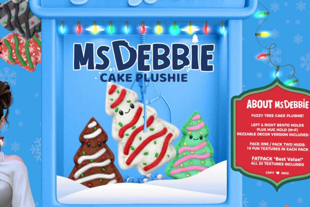 Ms Debbie Cake Plushie, L$360 each/L$495 FP