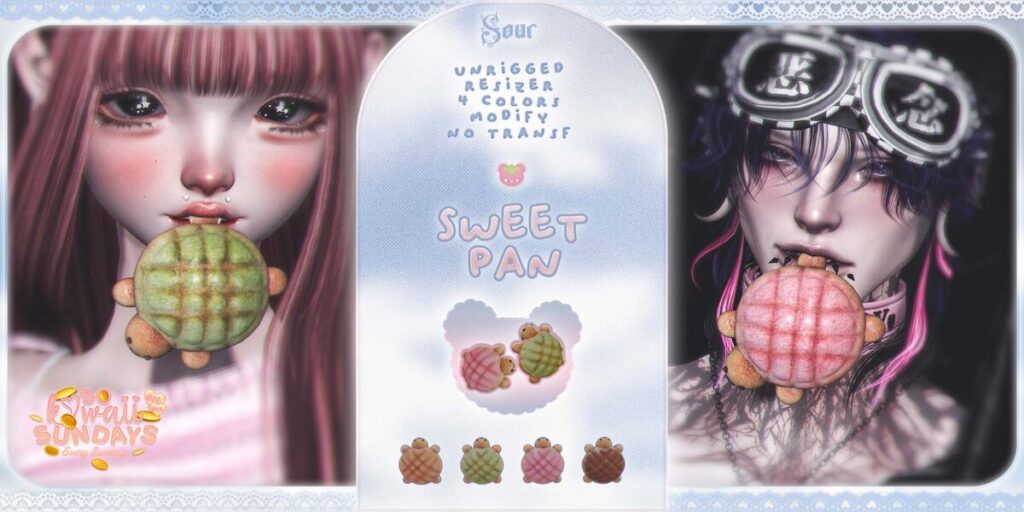 Sweet Pan Holdable	&lt;a href=&quot;http://maps.secondlife.com/secondlife/Tomoeda/173/204/28&quot; target=&quot;_blank&quot;&gt;Teleport&lt;/a&gt;