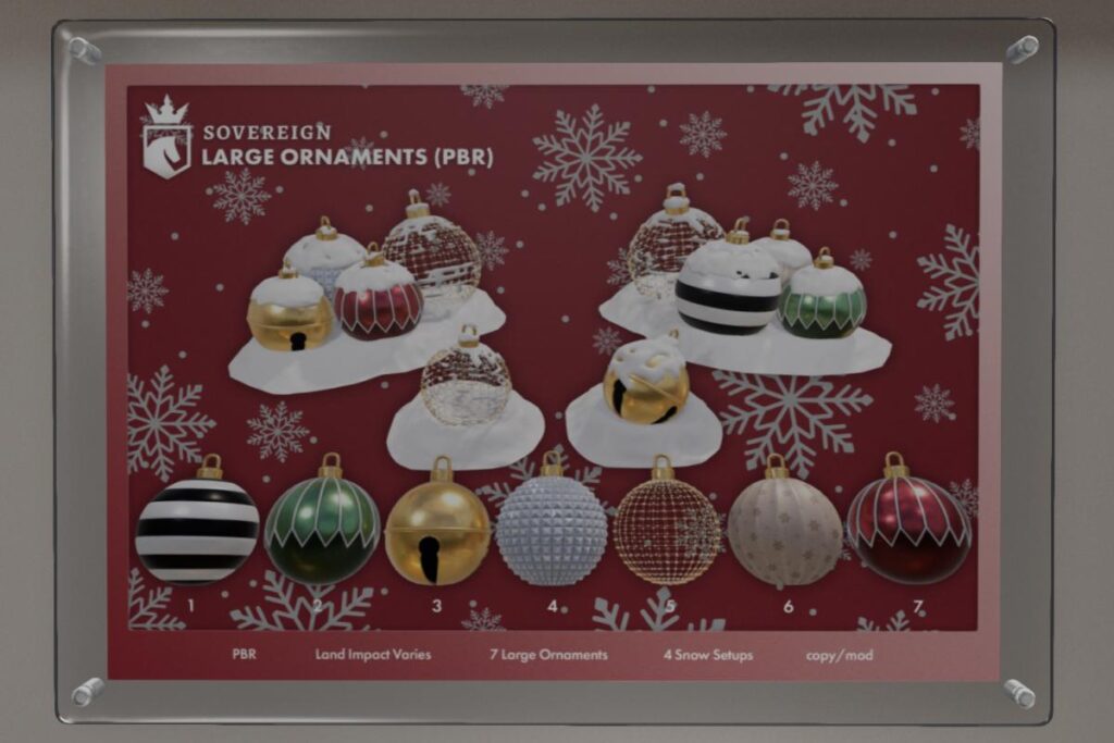 Large Ornaments, L$249