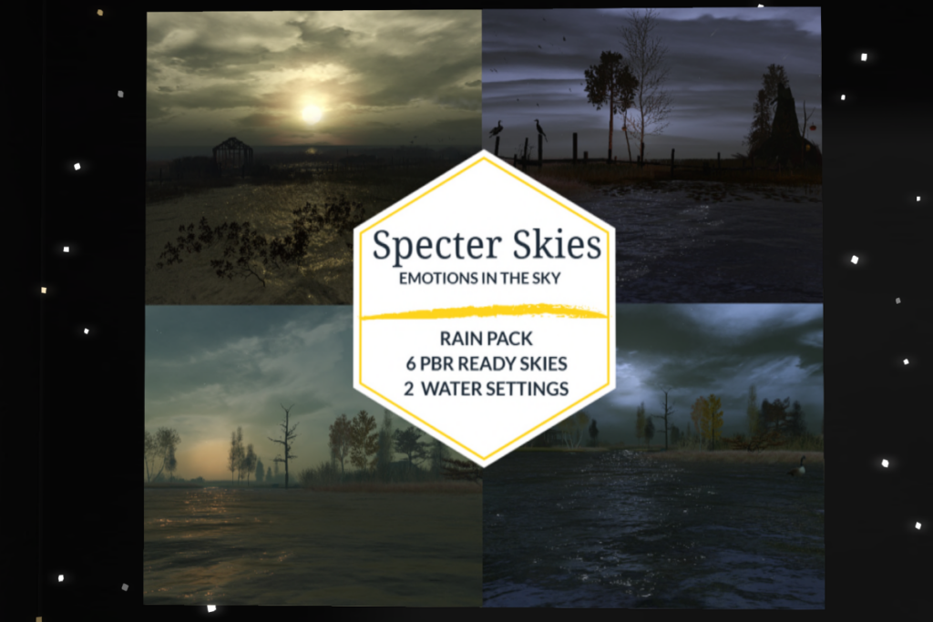 Emotions in the Sky Rain Pack PBR Skies &amp; Water Settings, L$315
