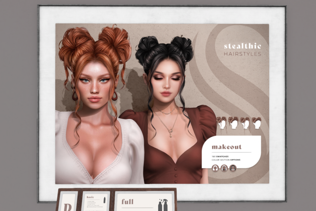 Makeout Hair	&lt;a href=&quot;http://maps.secondlife.com/secondlife/Rapture/116/141/107&quot; target=&quot;_blank&quot;&gt;Teleport&lt;/a&gt;