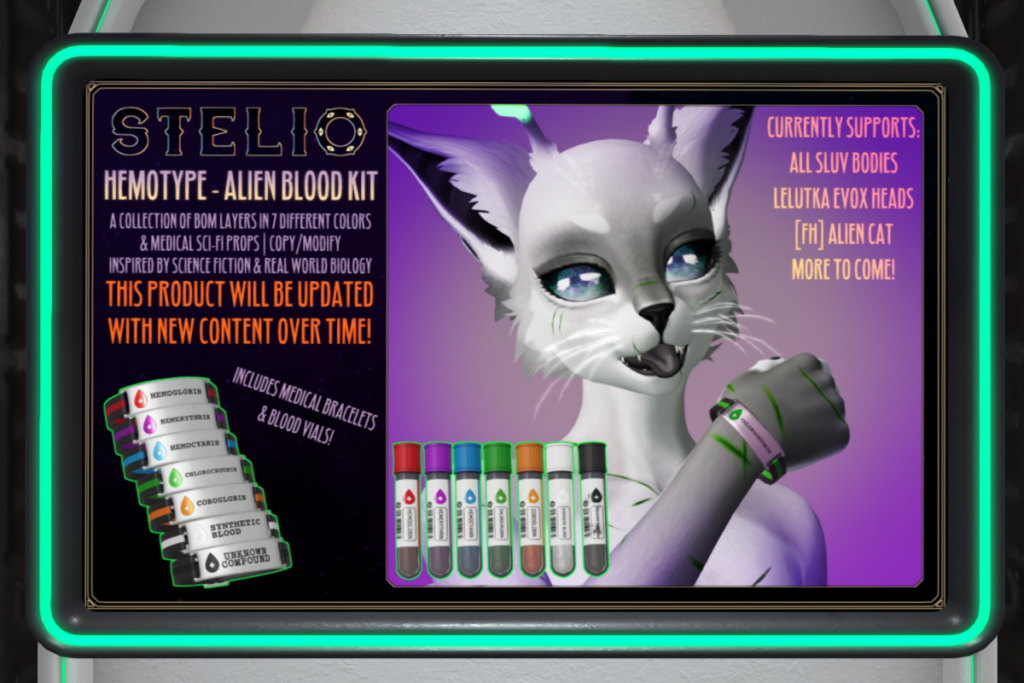 Hemotype, L$399 each/L$1399 FP