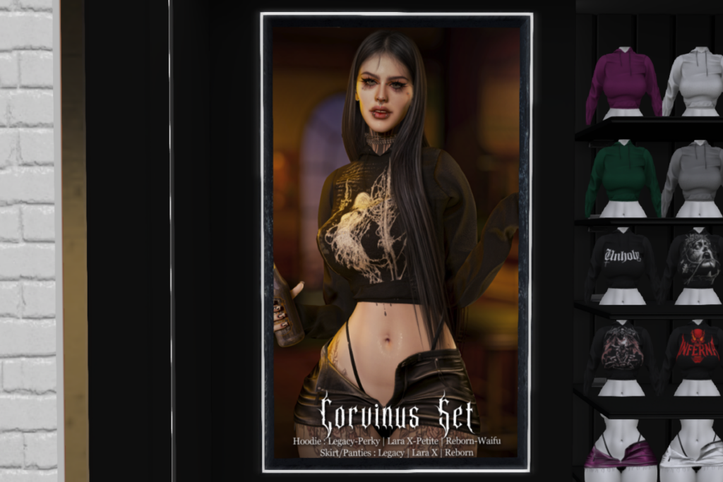 Corvinus Outfit - L$300 each/L$2500-L$2999 each FP/L$6500 MP