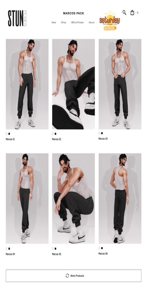 Marcos Poses	&lt;a href=&quot;http://maps.secondlife.com/secondlife/Dream%20Haven/7/189/4075&quot; target=&quot;_blank&quot;&gt;Teleport&lt;/a&gt;