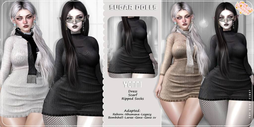 Yonni Outfit - GenX/Legacy/MaitreyaX/Nhumana/Reborn/+mods	&lt;a href=&quot;http://maps.secondlife.com/secondlife/Woodland%20Realm/193/188/23&quot; target=&quot;_blank&quot;&gt;Teleport&lt;/a&gt;