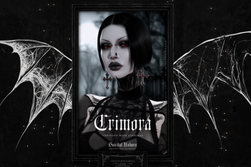 Crimora Earrings, L$365