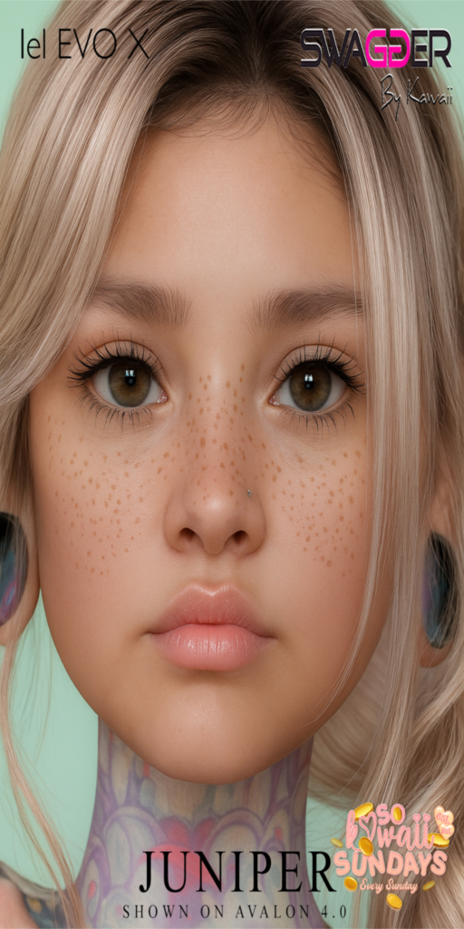 Juniper Skin - EvoX	&lt;a href=&quot;http://maps.secondlife.com/secondlife/CandyBar/222/25/2851&quot; target=&quot;_blank&quot;&gt;Teleport&lt;/a&gt;