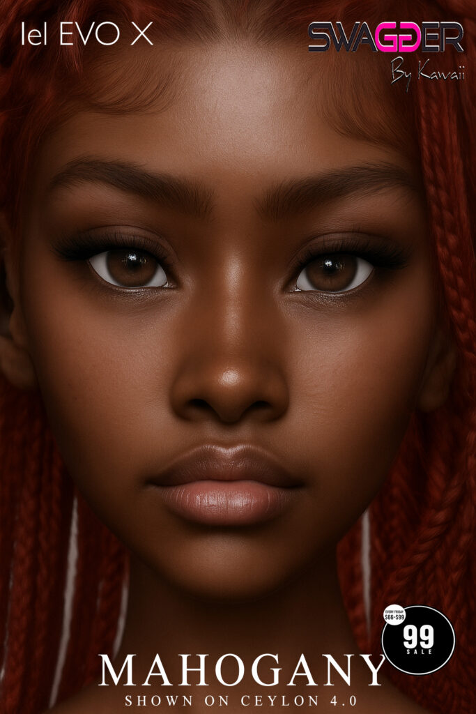 Mahogany Skin - EvoX	&lt;a href=&quot;https://maps.secondlife.com/secondlife/CandyBar/222/25/2851&quot; target=&quot;_blank&quot;&gt;Teleport&lt;/a&gt;