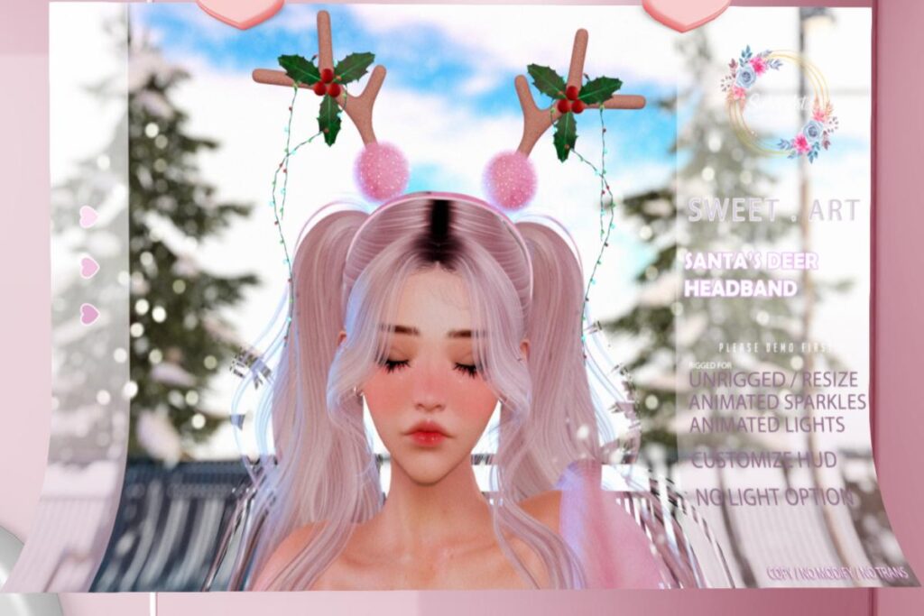 Santa&#039;s Deer Headband, L$199