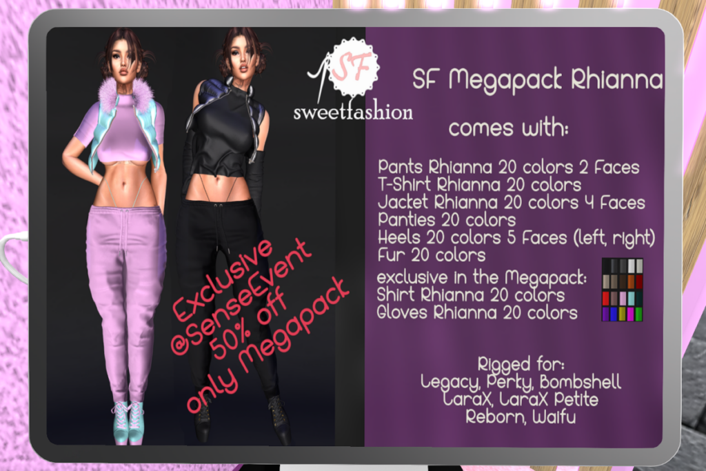 Rhianna Jacket, Pants, &amp; Heels - Legacy/MaitreyaX/Reborn/+mods, L$699-L$1099 each/L$1199 FP