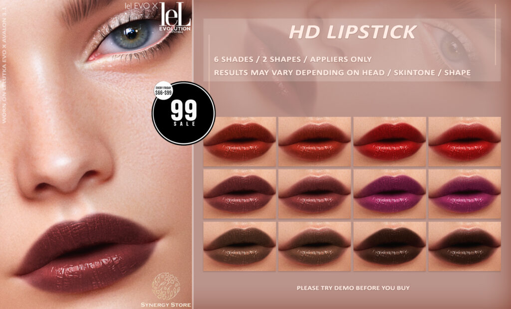 Hythe Lipstick - Evo/EvoX	&lt;a href=&quot;http://maps.secondlife.com/secondlife/Trance/170/52/24&quot; target=&quot;_blank&quot;&gt;Teleport&lt;/a&gt;
