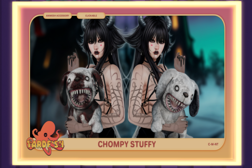 Chompy Stuffy Holdable, L$199 each/L$299 FP