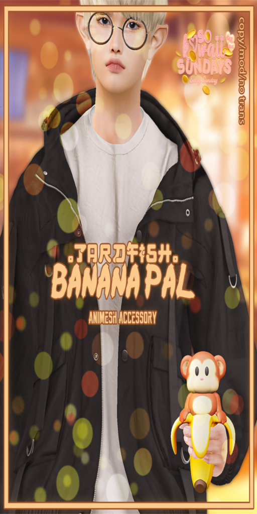 Banana Pal Holdable	&lt;a href=&quot;http://maps.secondlife.com/secondlife/Tardfish/141/164/32&quot; target=&quot;_blank&quot;&gt;Teleport&lt;/a&gt;