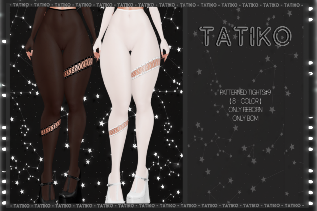 Patterned Tights #9 - BOM for Reborn, L$300