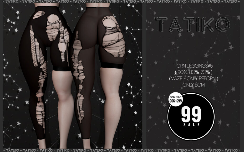 Torn Leggings #5 - BOM	&lt;a href=&quot;http://maps.secondlife.com/secondlife/Zelopian/164/117/1739&quot; target=&quot;_blank&quot;&gt;Teleport&lt;/a&gt;