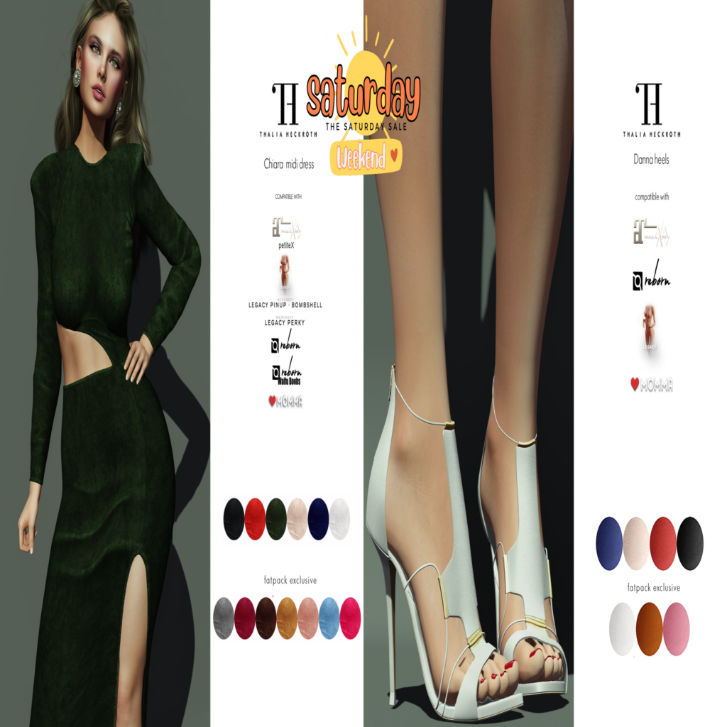 Chiara Dress &amp; Danna Heels - Legacy/MaitreyaX/Persephone/Reborn/+mods	&lt;a href=&quot;http://maps.secondlife.com/secondlife/Fingal/128/84/23&quot; target=&quot;_blank&quot;&gt;Teleport&lt;/a&gt;