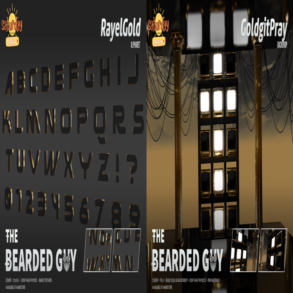 Rayel Gold Alphabet Decor &amp; Goldgit Pray Backdrop	&lt;a href=&quot;http://maps.secondlife.com/secondlife/Moonwall/169/121/32&quot; target=&quot;_blank&quot;&gt;Teleport&lt;/a&gt;