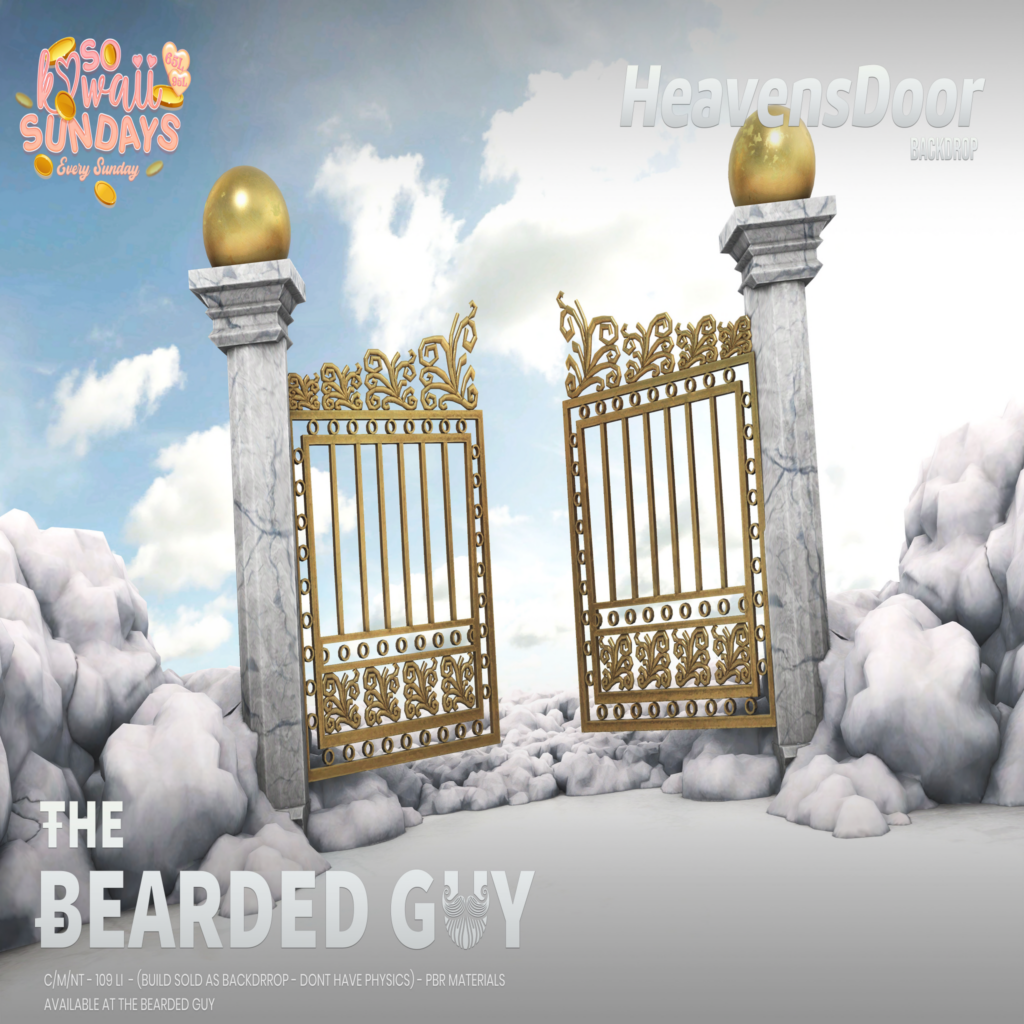 Heaven&#039;s Door Backdrop	&lt;a href=&quot;http://maps.secondlife.com/secondlife/Moonwall/169/121/32&quot; target=&quot;_blank&quot;&gt;Teleport&lt;/a&gt;